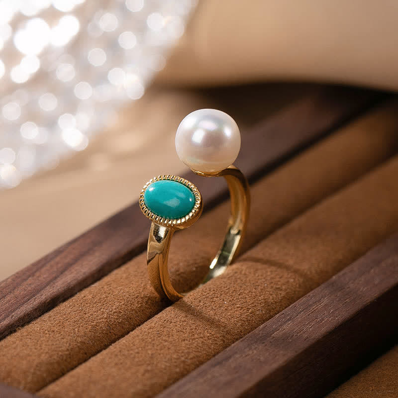 Ensemble de bijoux de guérison en argent sterling 925 et perles turquoise