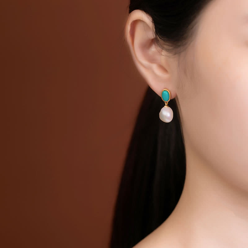 Ensemble de bijoux de guérison en argent sterling 925 et perles turquoise