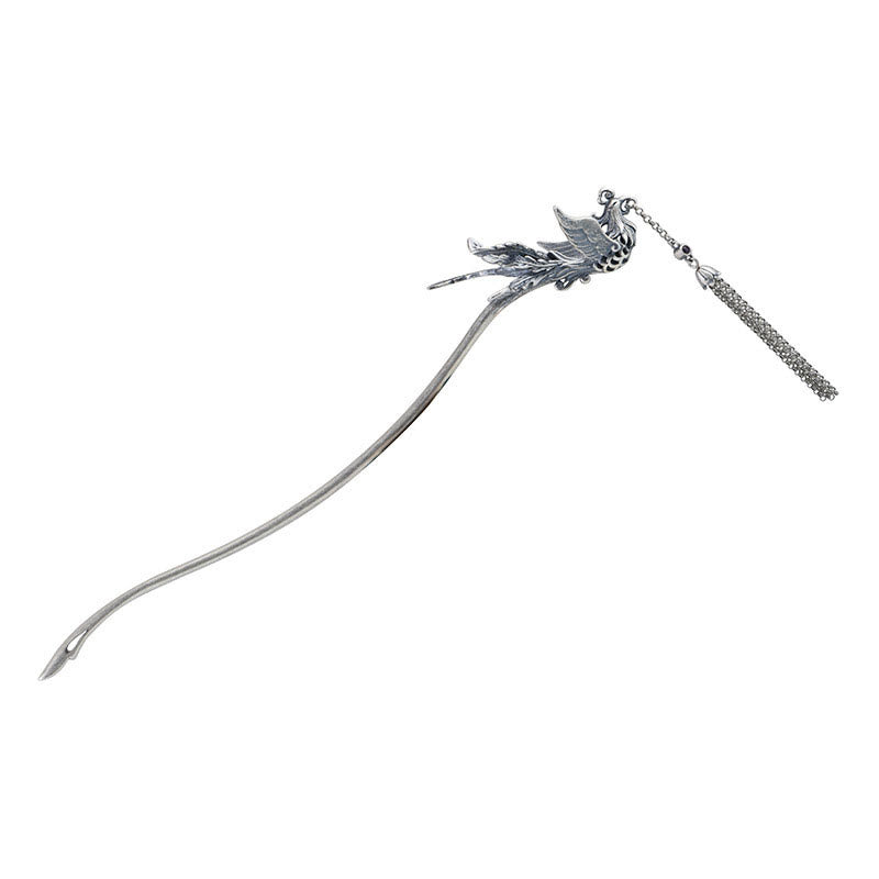 Épingle à cheveux Phénix en argent sterling 925 | Symbole de protection