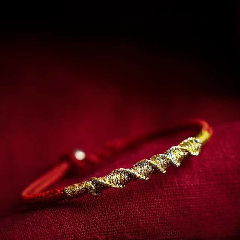 Bracelet de protection en argent sterling 925 avec fil rouge