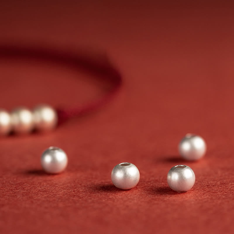 Bracelet de cheville de protection en argent sterling 925 avec cordon rouge