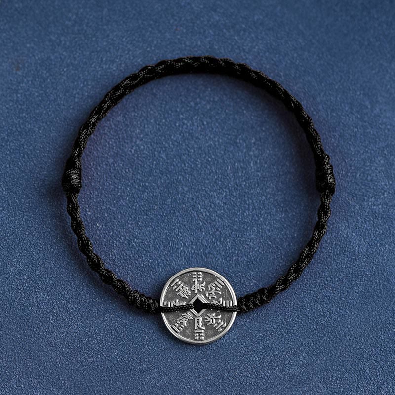 Bracelet de protection en argent sterling 925 avec fil rouge