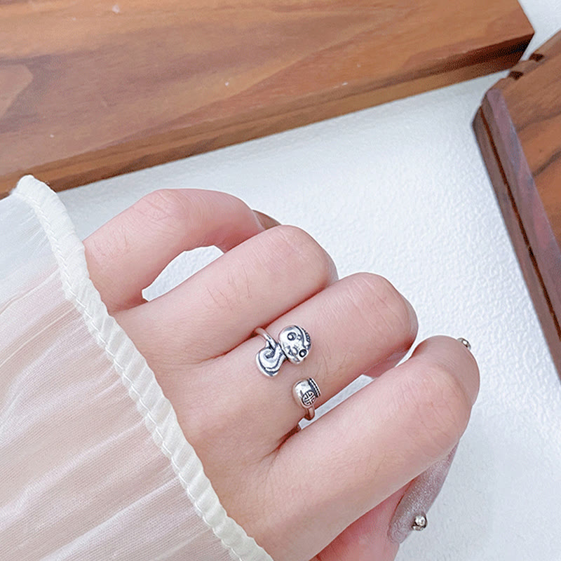 Bague d'équilibre serpent en argent sterling 925