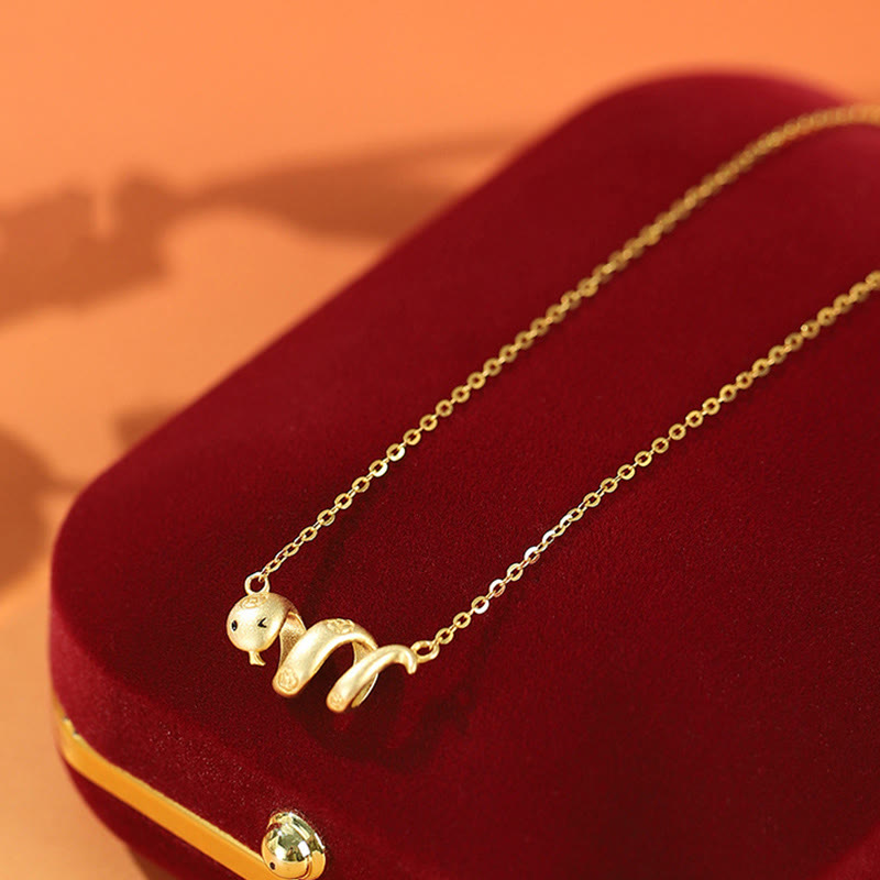 Collier serpent en argent sterling 925 avec cordon de protection rouge 2025