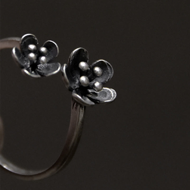Bague Fleur Spirituelle en Argent Sterling 925