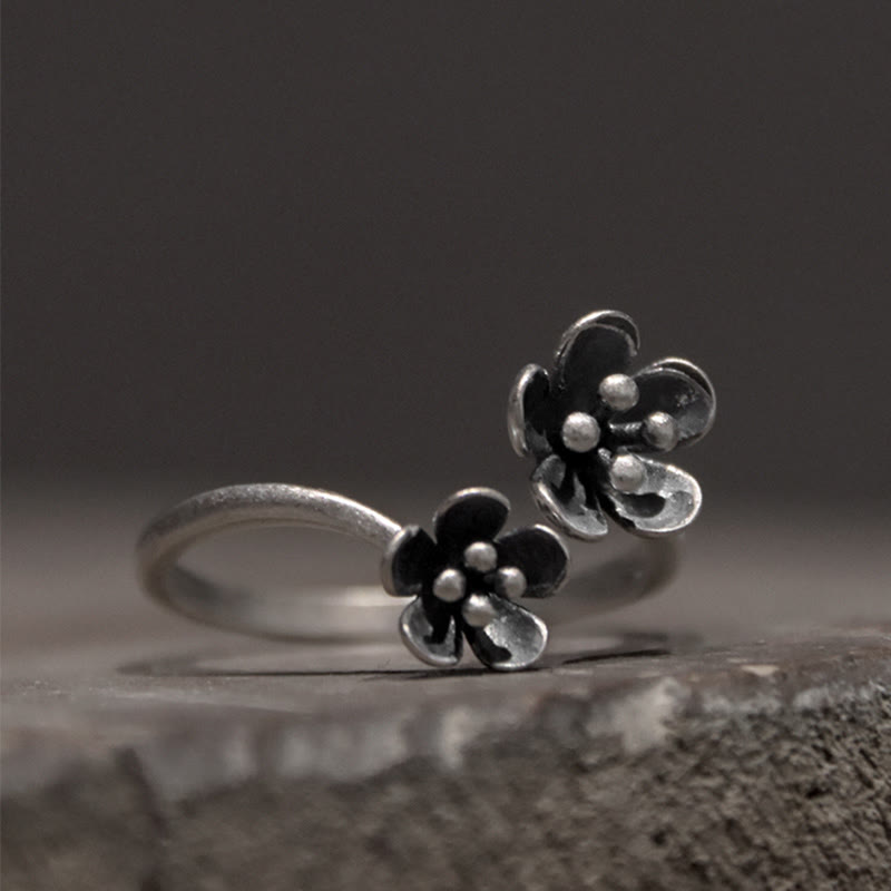 Bague Fleur Spirituelle en Argent Sterling 925