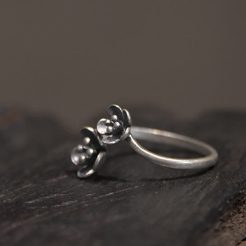 Bague Fleur Spirituelle en Argent Sterling 925