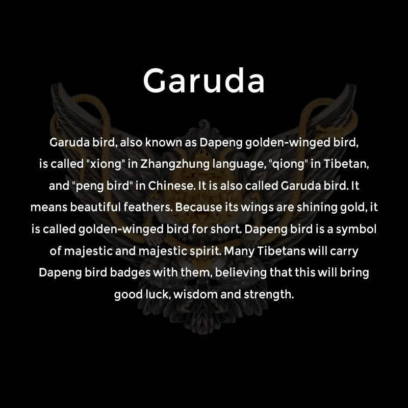 Collier tibétain en argent sterling 925, symbole de la sagesse, oiseau, dragon, serpent et garuda