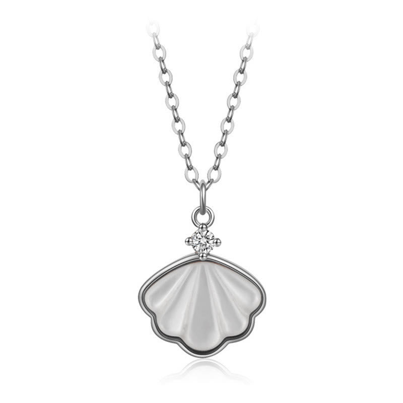 Ensemble de bijoux spirituels en argent sterling 925 avec pierre Tridacna