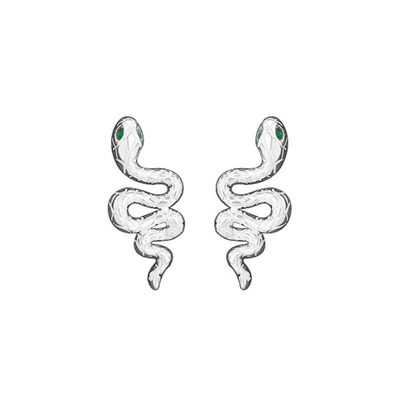 Parure de bijoux en argent sterling 925 Année du Serpent pour le calme et l'équilibre