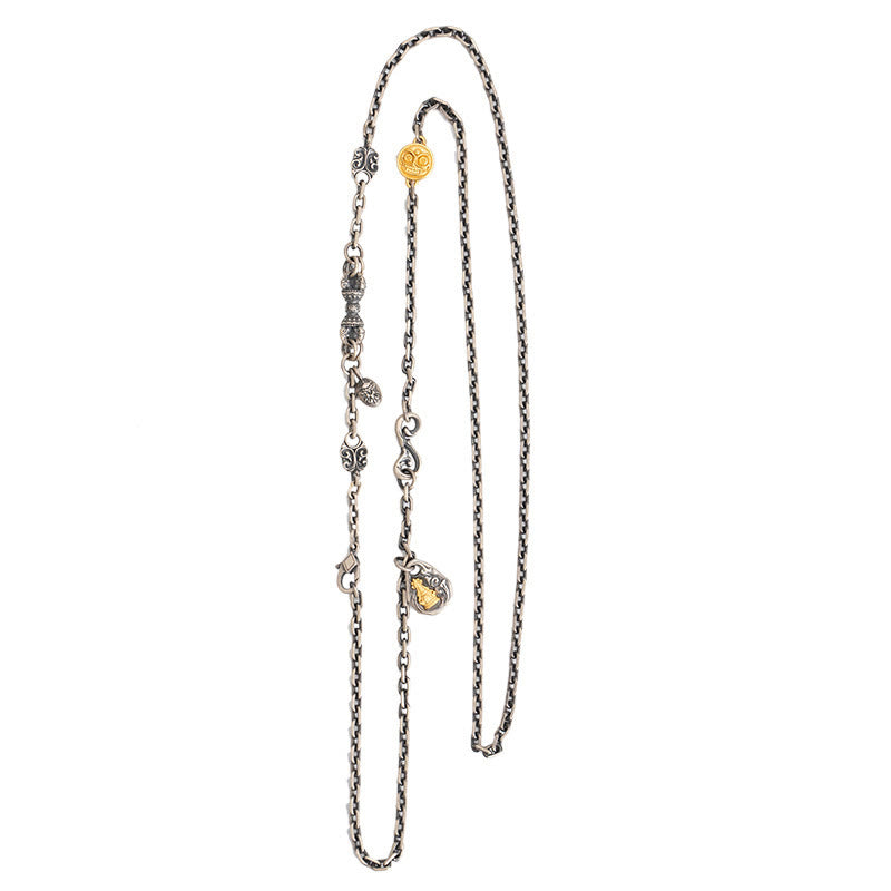 Collier spirituel Zakiram Déesse de la richesse en argent sterling 925