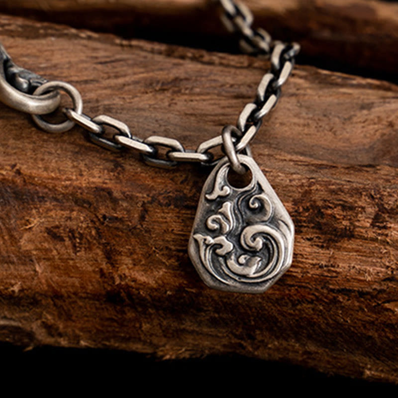 Collier spirituel Zakiram Déesse de la richesse en argent sterling 925