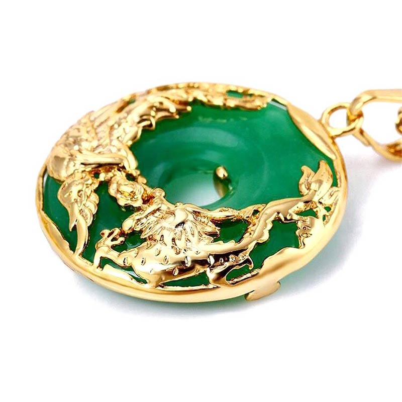 Natural Jade Prosperity Necklace for Women | Healing Harmony