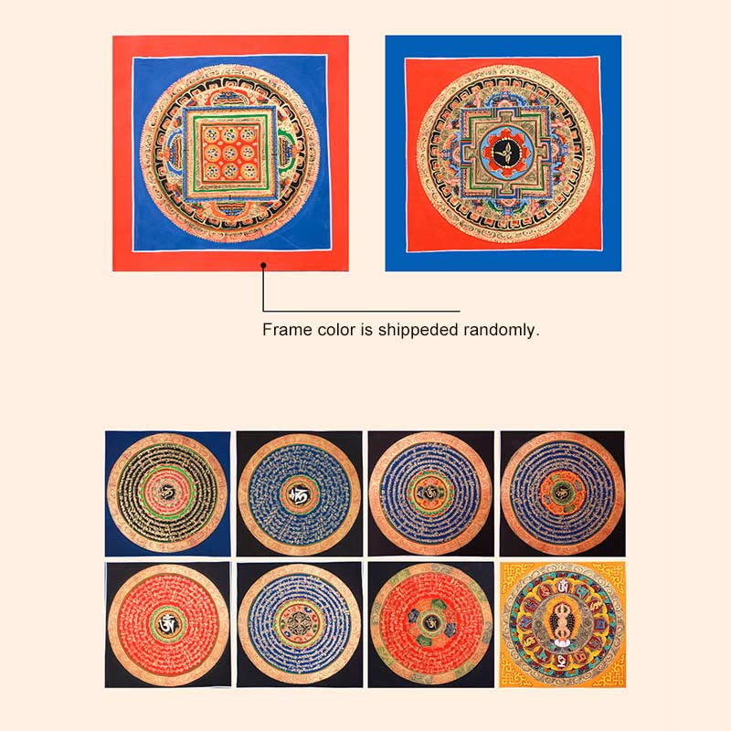 26cm Tibetan Handmade Thangka Painting | Meditation Blessing Art