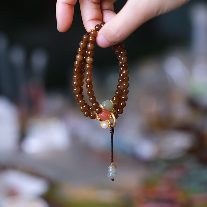 Jade Prosperity Butterfly Gourd Bracelet Necklace