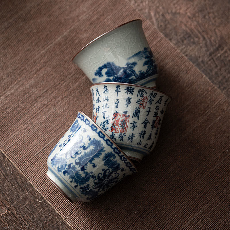 Lotus Ceramic Tea Cup 150ml for Traditional Tea Rituals