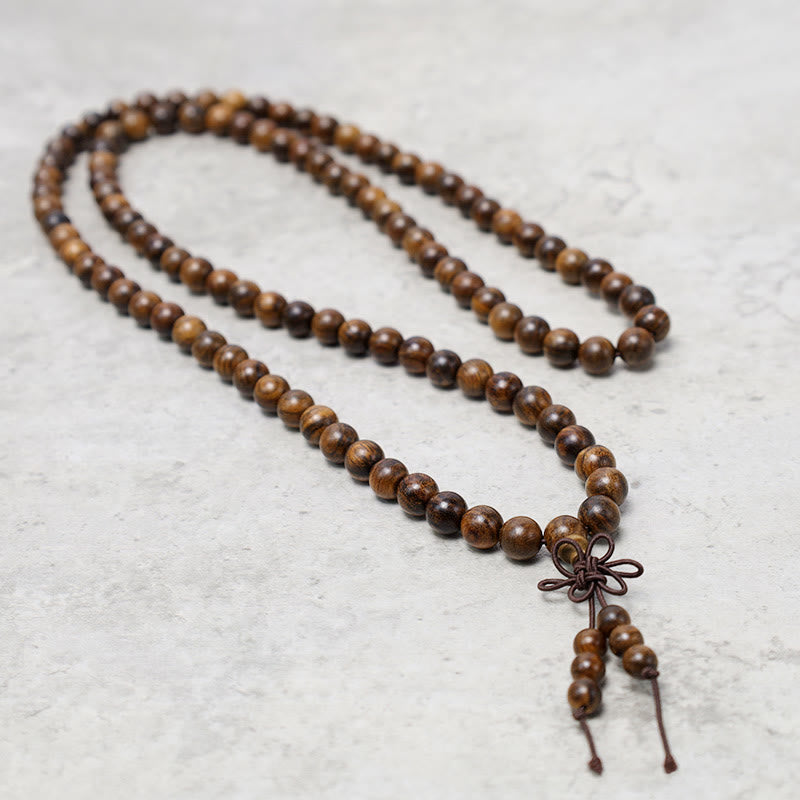 108 Beads Wood Mala Bracelet for Meditation & Prayer