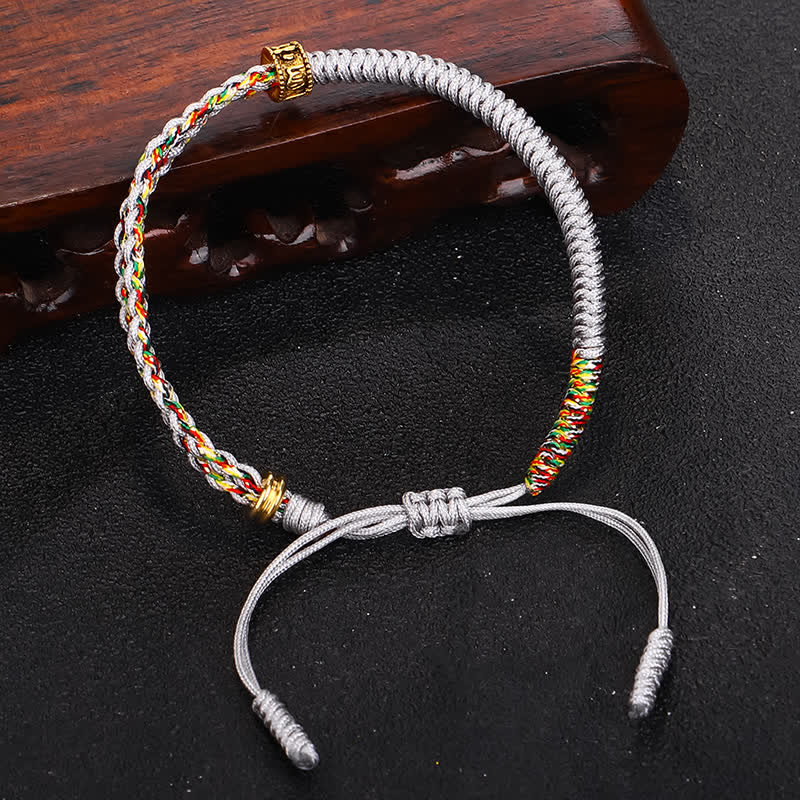 Om Mani Padme Hum Protection String Bracelet Unisex