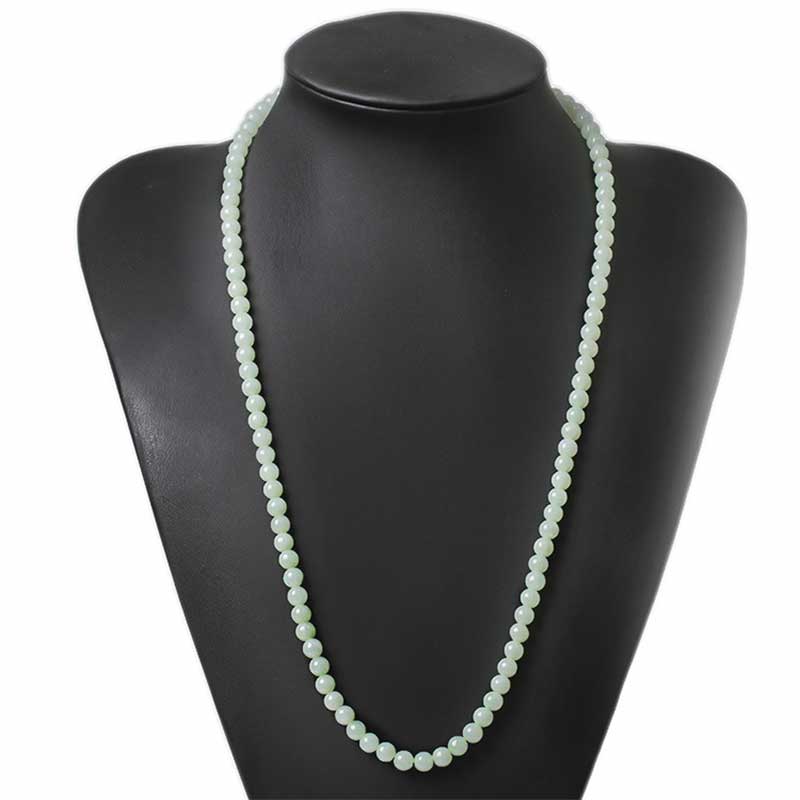 108 Beads 7mm Jade Luck Bracelet Mala for Prosperity