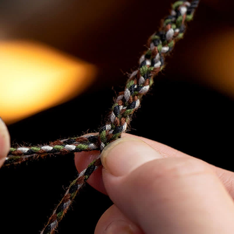 Bracelet de protection des vœux en argent sterling 990 et ambre