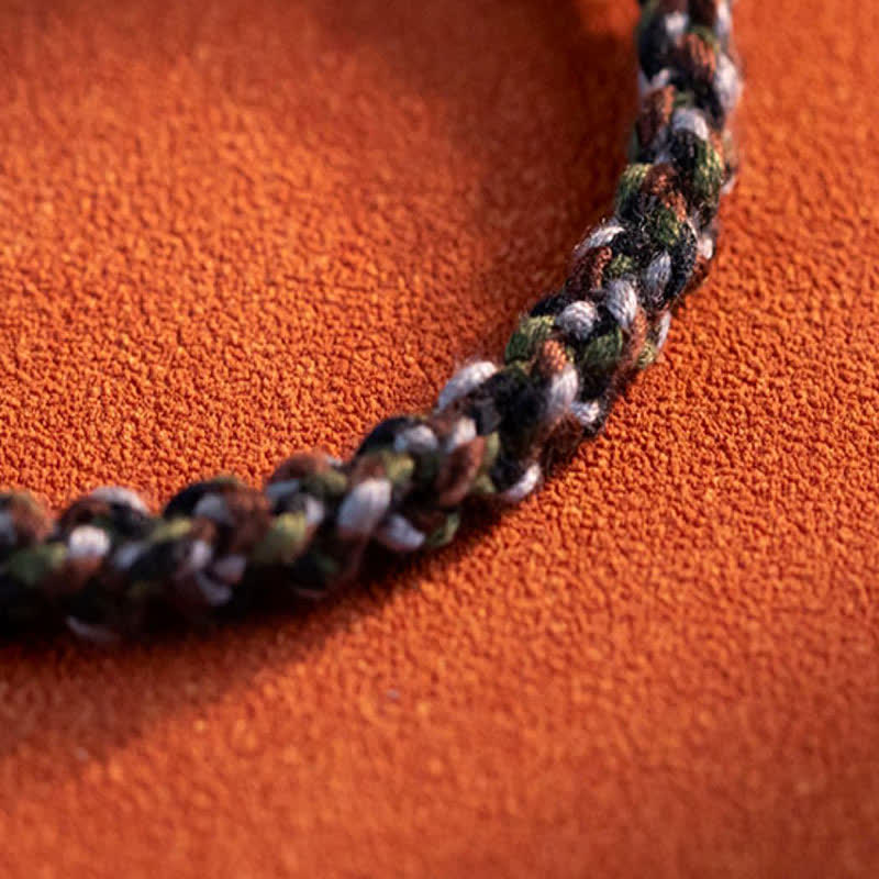 Bracelet de protection des vœux en argent sterling 990 et ambre