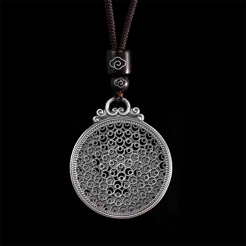 Collier Phénix en argent sterling 990 | Porte-bonheur et protection
