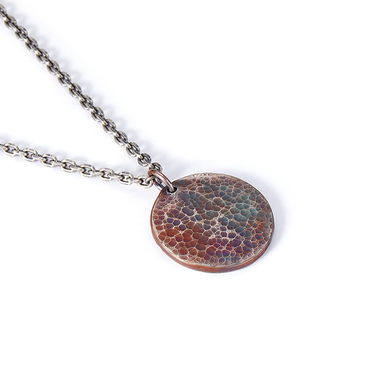 Collier Yin Yang Eau et Feu Équilibre en Argent Sterling 990