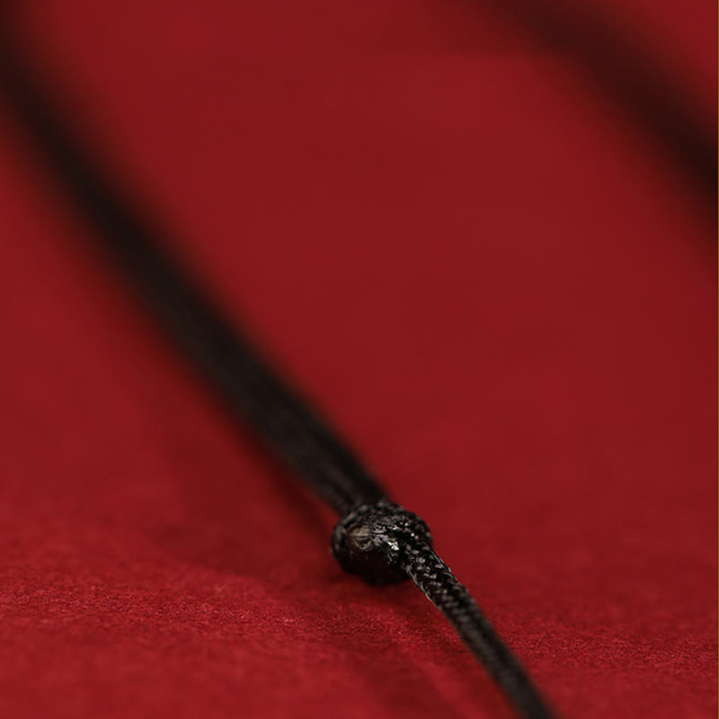 Collier en bois d'agar en or 999, année du serpent, pour la protection