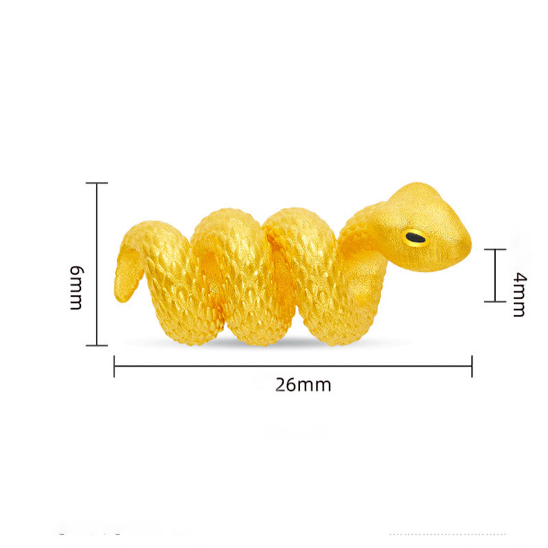 Bracelet de protection serpent en or 999