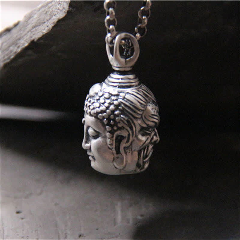 Pendentif Bouddha en argent sterling 999 pour la sérénité et la protection