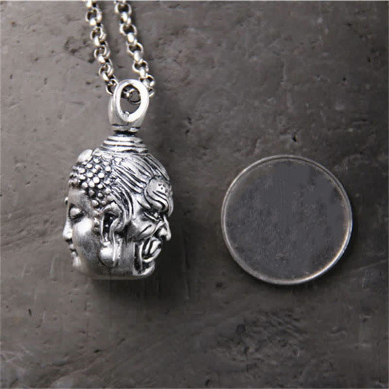 Pendentif Bouddha en argent sterling 999 pour la sérénité et la protection