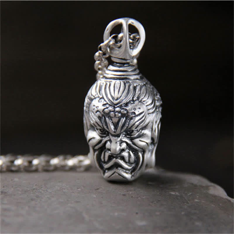 Pendentif Bouddha en argent sterling 999 pour la sérénité et la protection