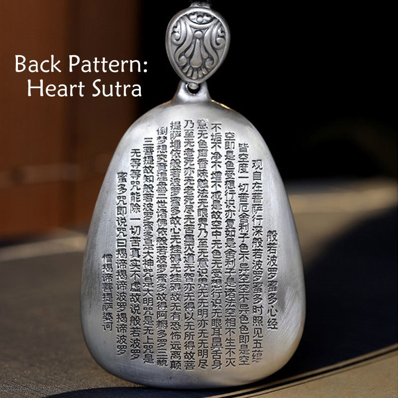 Collier pendentif de protection du zodiaque chinois en argent sterling 999