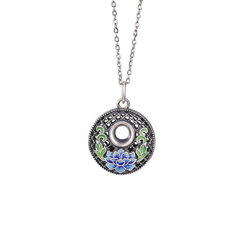 Collier poisson koï en argent sterling 999 pour la richesse et la paix