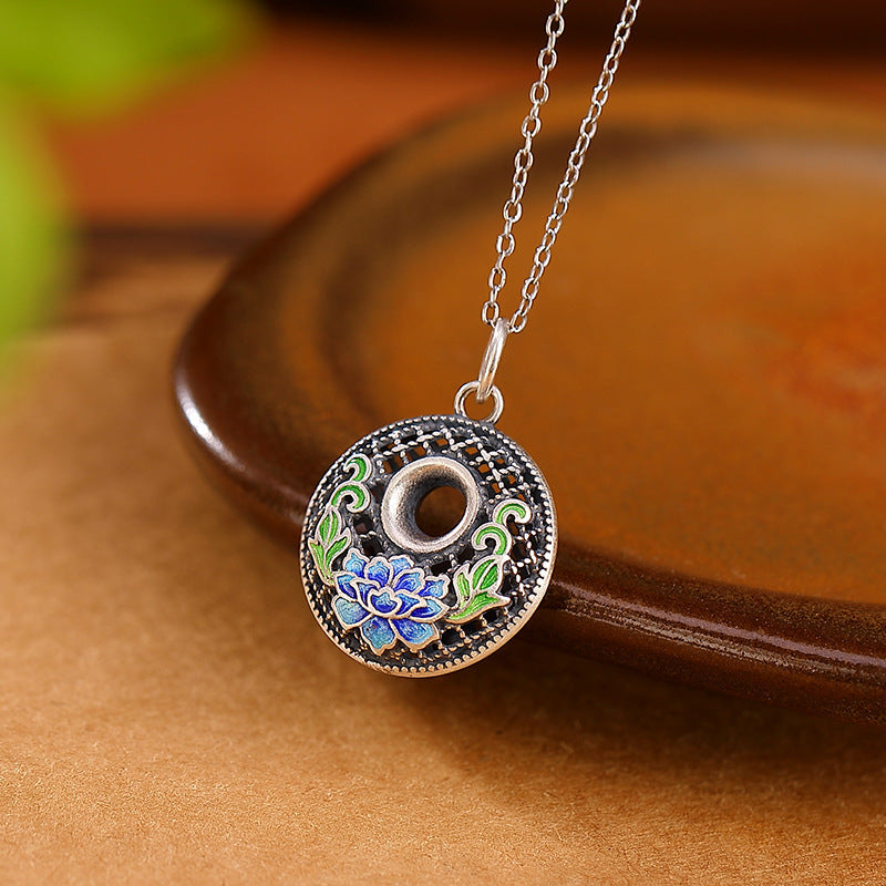 Collier poisson koï en argent sterling 999 pour la richesse et la paix