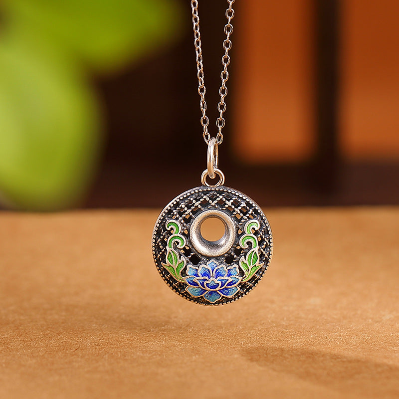 Collier poisson koï en argent sterling 999 pour la richesse et la paix