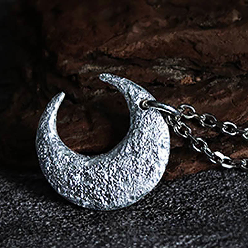 Collier d'équilibre lunaire en argent sterling 999 pour la protection spirituelle