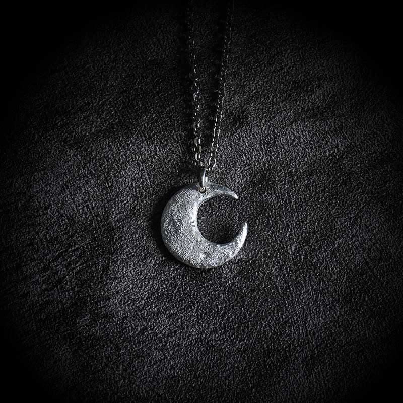 Collier d'équilibre lunaire en argent sterling 999 pour la protection spirituelle