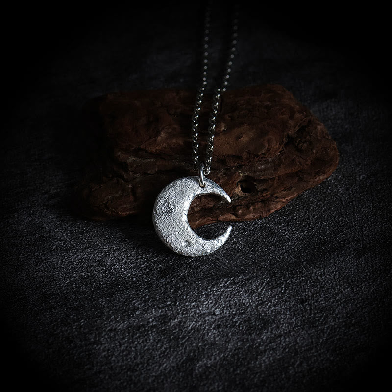 Collier d'équilibre lunaire en argent sterling 999 pour la protection spirituelle