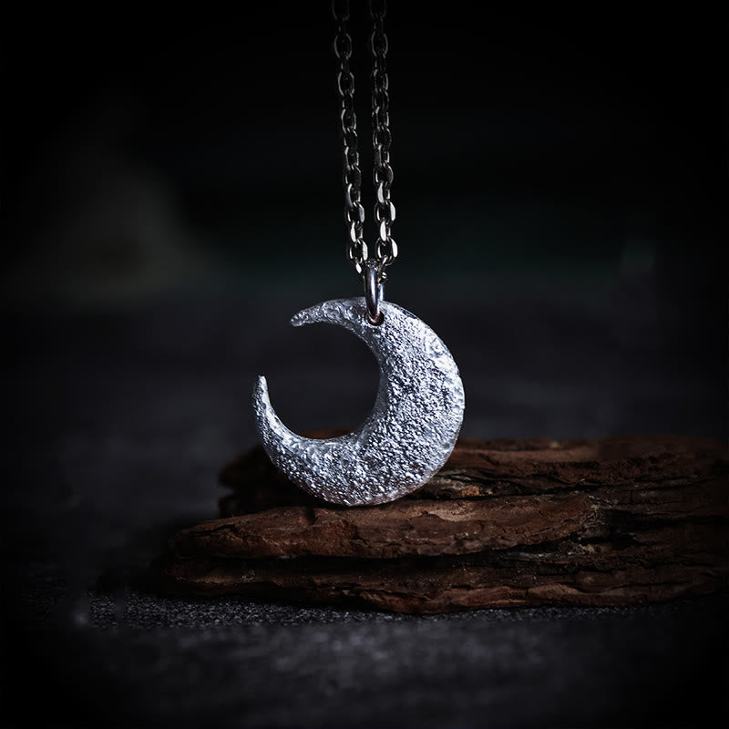 Collier d'équilibre lunaire en argent sterling 999 pour la protection spirituelle