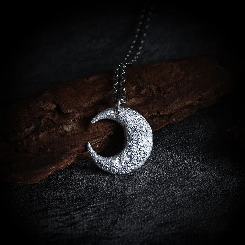 Collier d'équilibre lunaire en argent sterling 999 pour la protection spirituelle