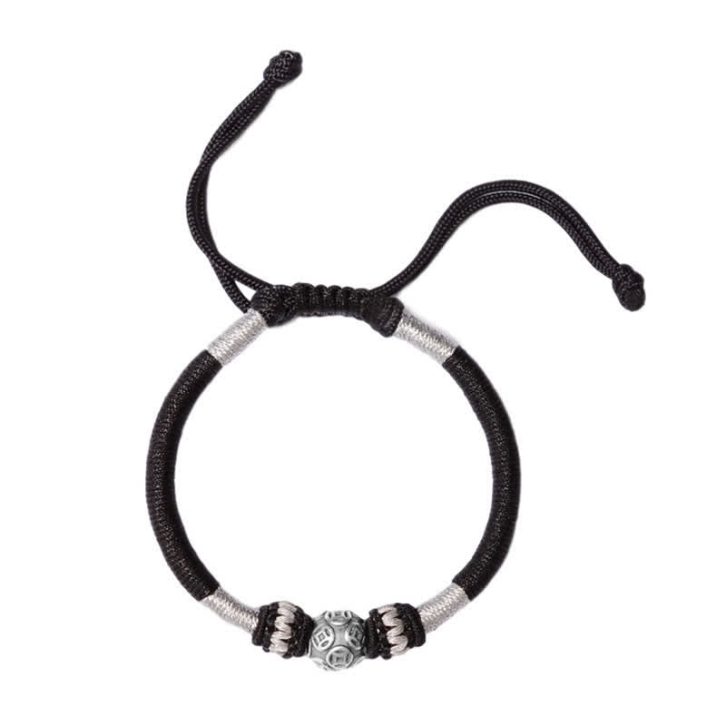 Bracelet de protection en argent sterling 999 avec cordon rouge pour la chance