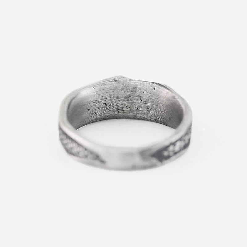 Bague de protection serpent en argent sterling 999 pour la sagesse et la résilience