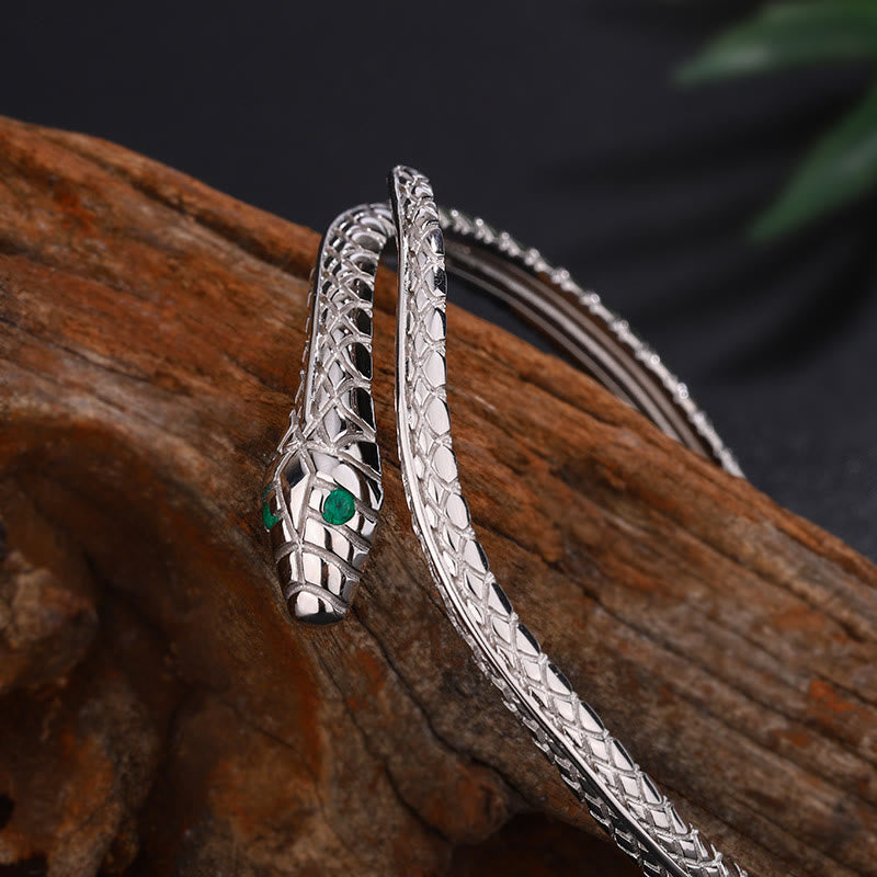 Bracelet du zodiaque serpent en argent sterling 999