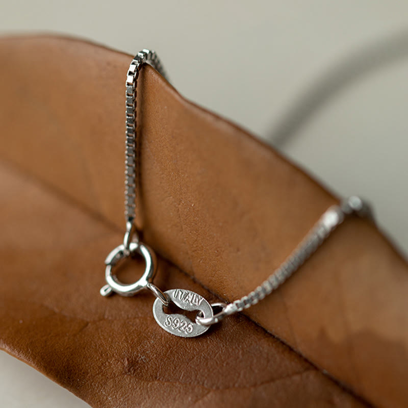 Collier spirituel en argent sterling 999 avec breloque Peace Joy Fu