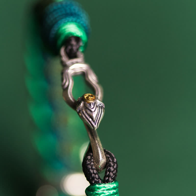 Bracelet de protection en argent sterling 999 Année du serpent