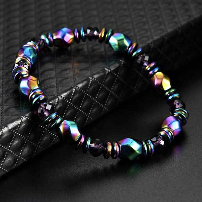 Rainbow Hematite Spiritual Bracelet 55cm Grounding Energy