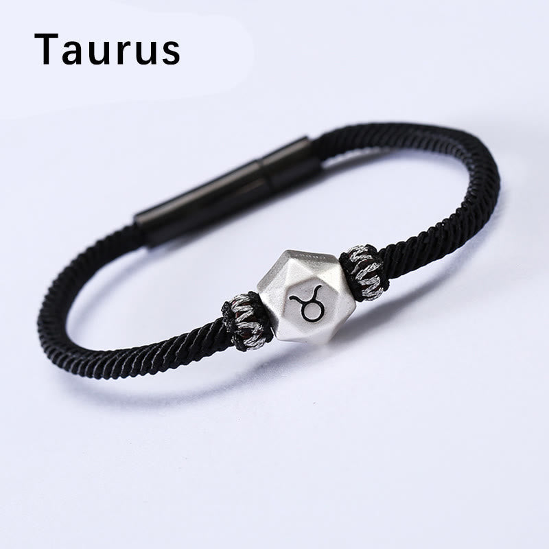 999 Sterling Silver Zodiac Protection Bracelet 17cm