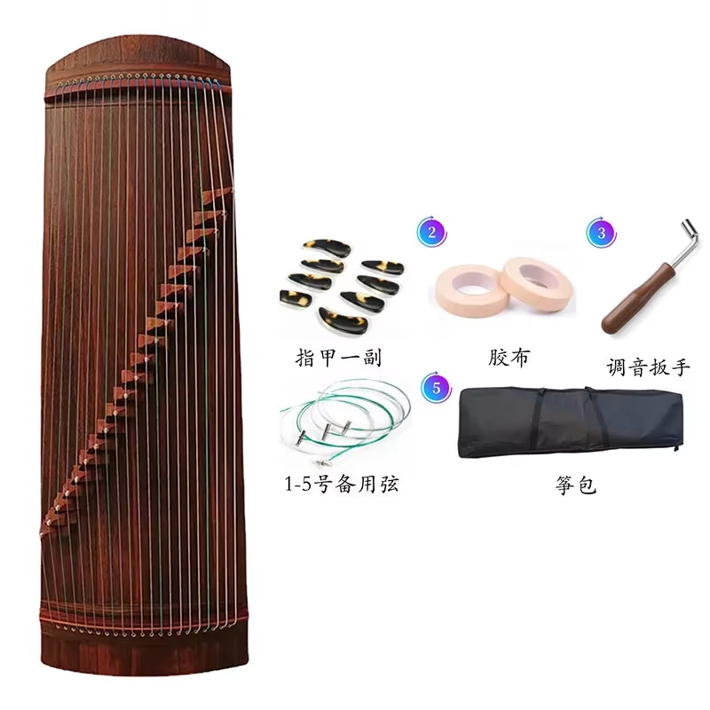 100Cm Portable Small Guzheng 21 Strings Handmade Paulownia Wood Zither Beginner Guqin Gifts Traditional Chinese Music Instrument