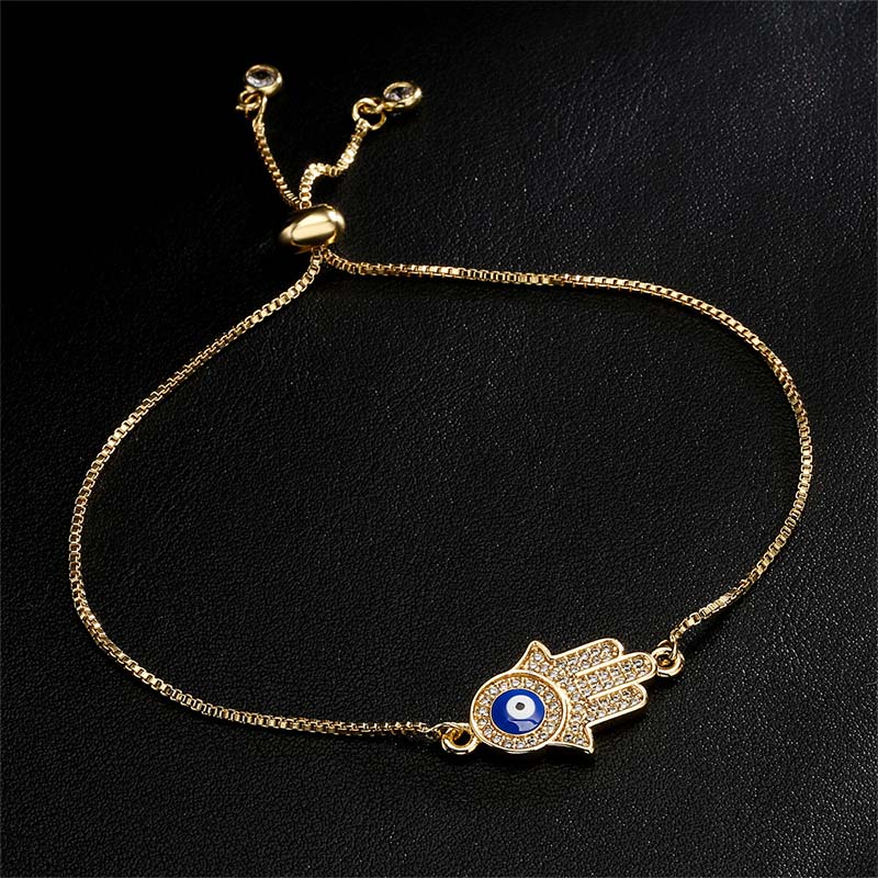 Copper Evil Eye Protection Bracelet for Courage and Luck